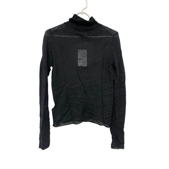 Massimo Dutti Womens Cashmere Sweater S Small Black Turtleneck 5781/555 NWT - Picture 3 of 9